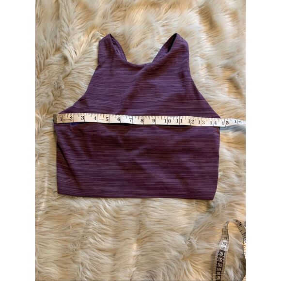 ATHLETA Conscious Space Dye Crop Bra Purple Medium - Picture 7 of 8